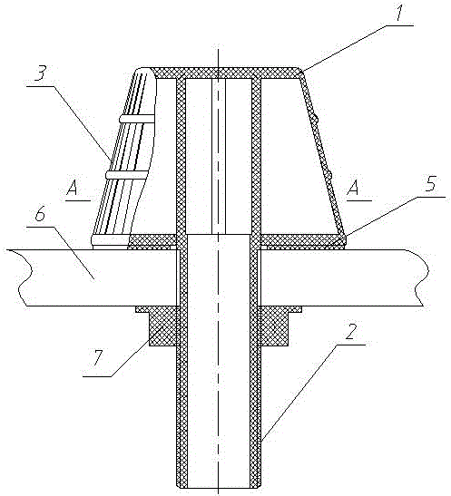 Spiral-flow type water cap