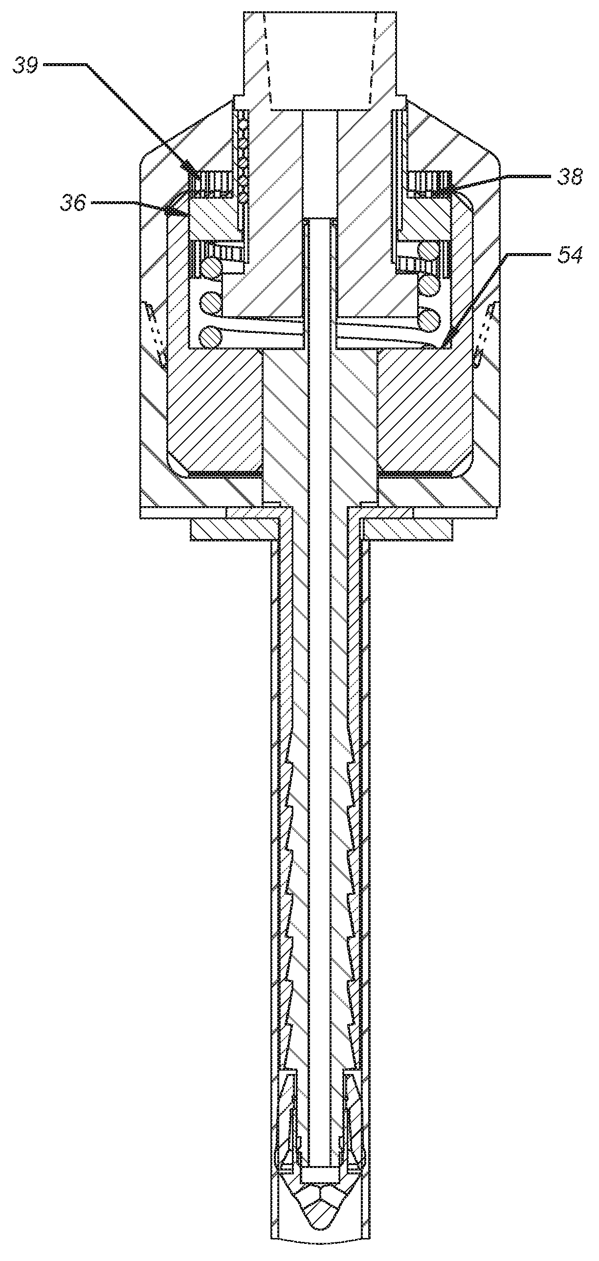 Top drive operated casing running tool