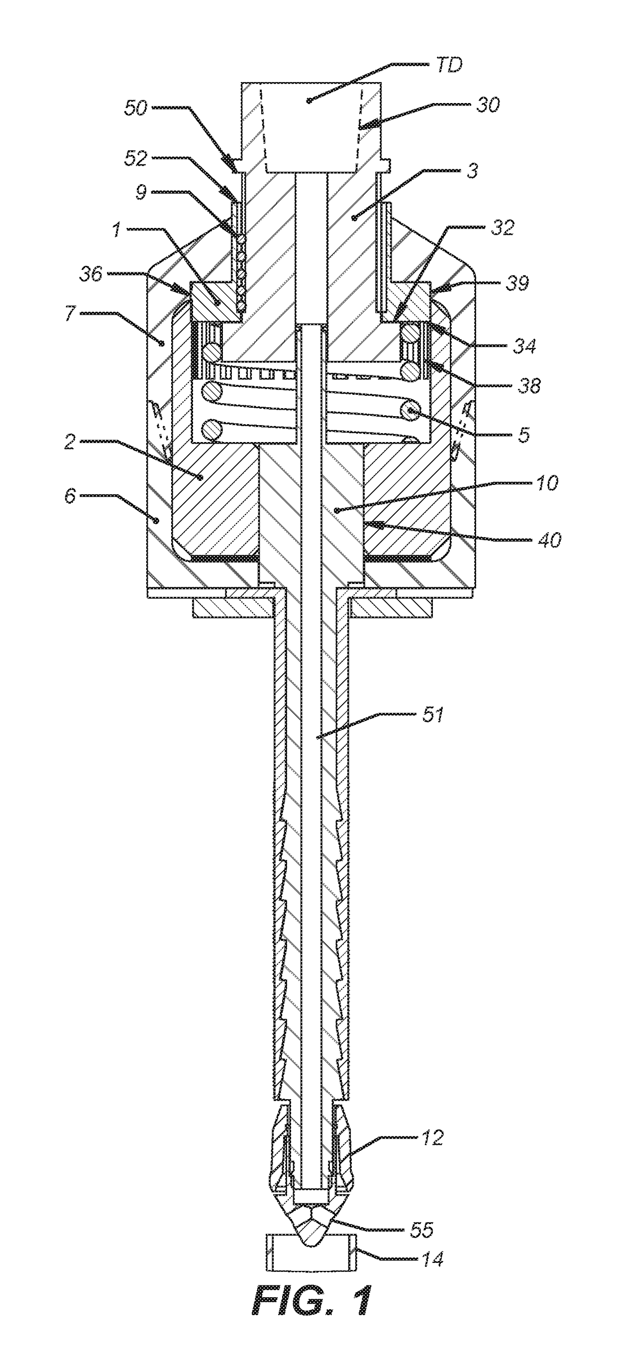 Top drive operated casing running tool