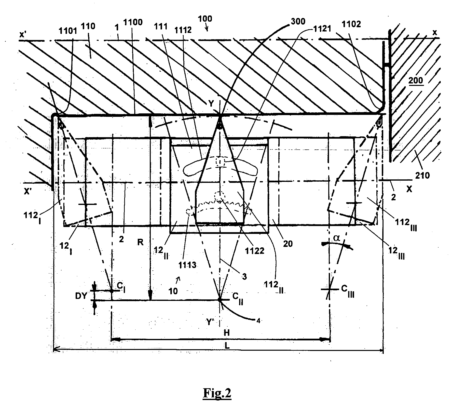 Process for machining in situ the peripheral surface of a rotating part, and apparatus for carrying out said process