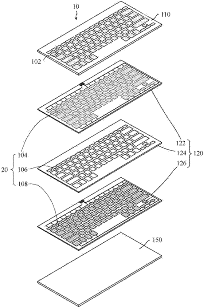 Keyboard with key conduction force adjusted according to requirements of user and adjusting method thereof