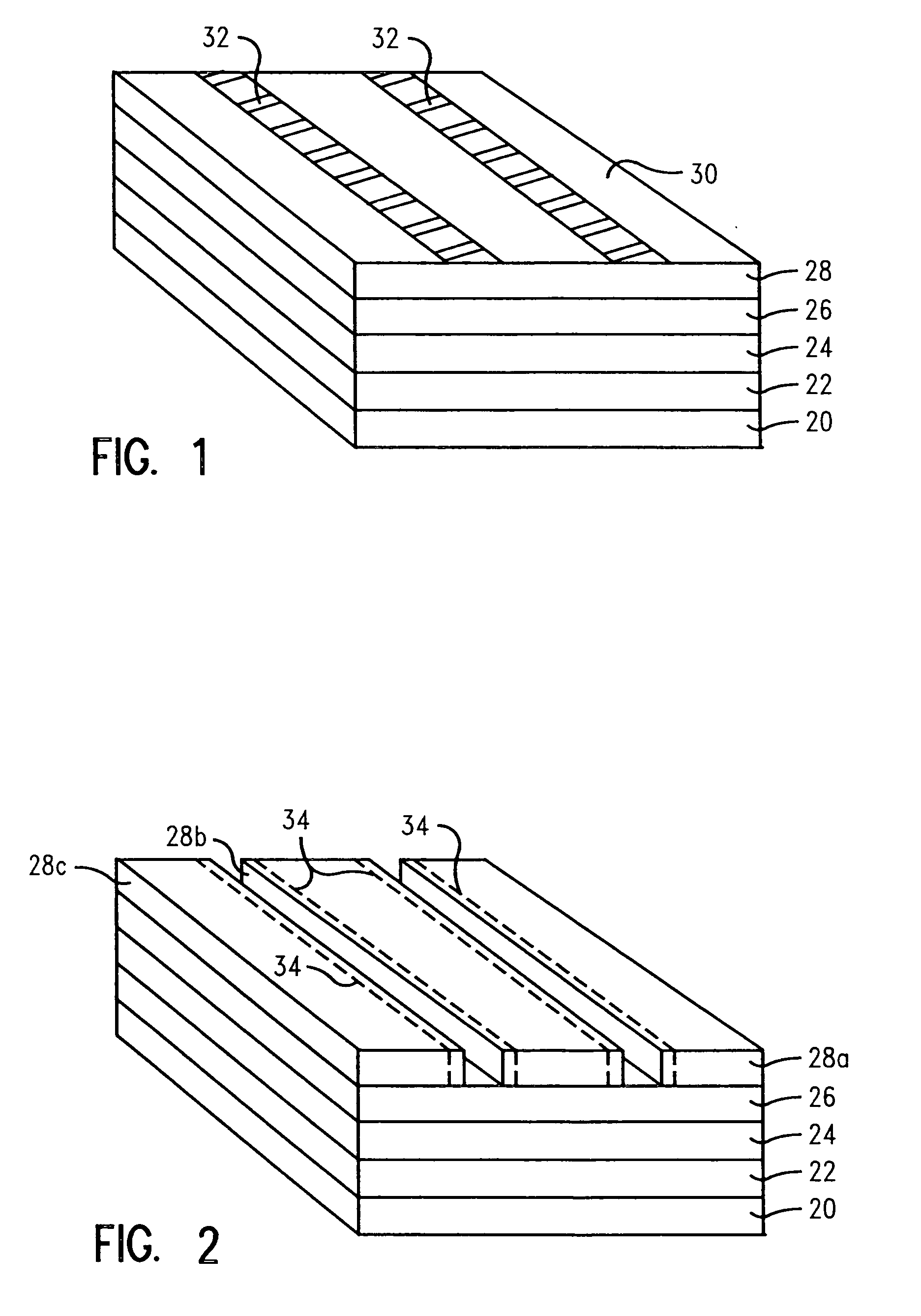 Method for reducing feature line edge roughness
