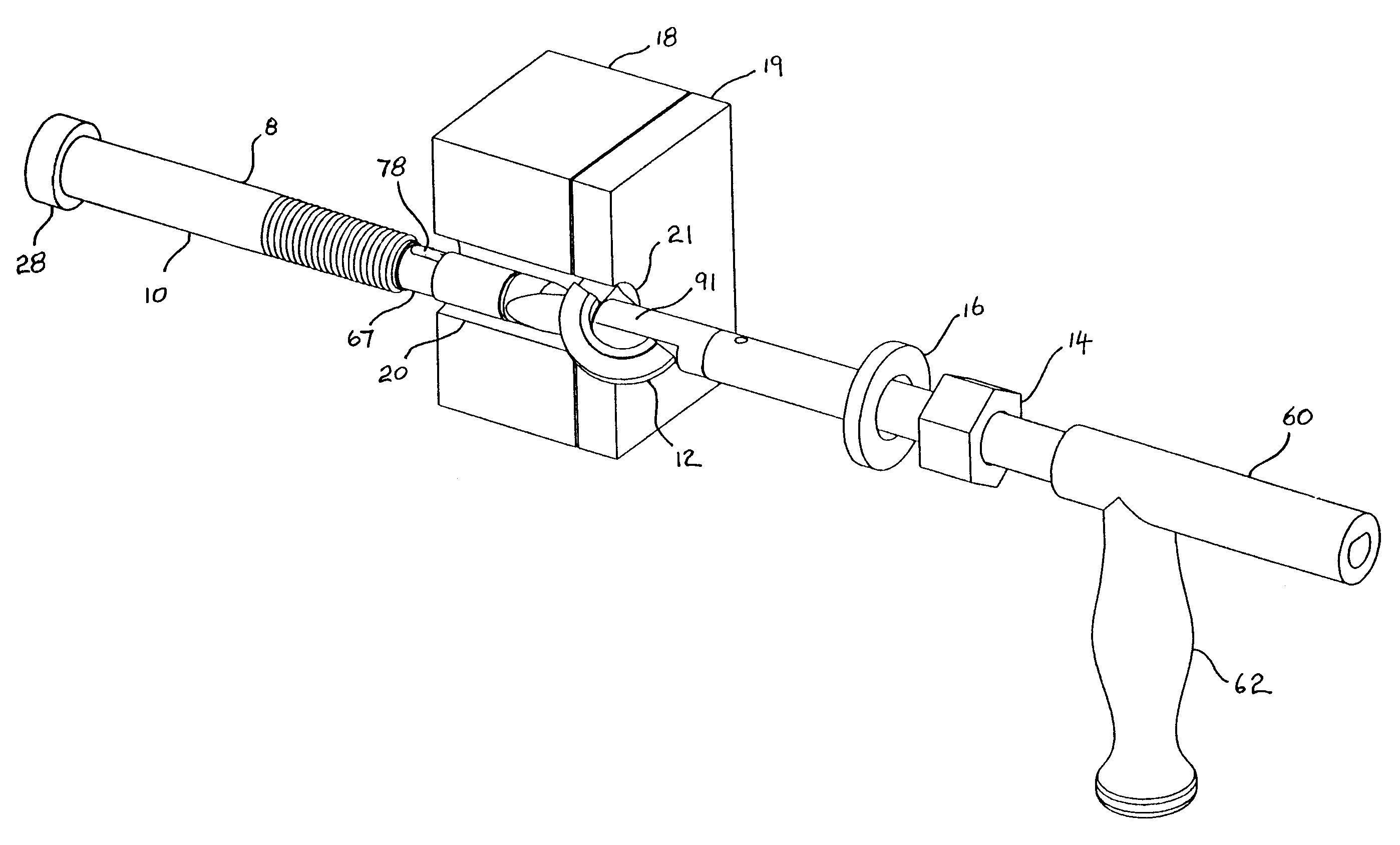 Method of installing a blind threaded fastener