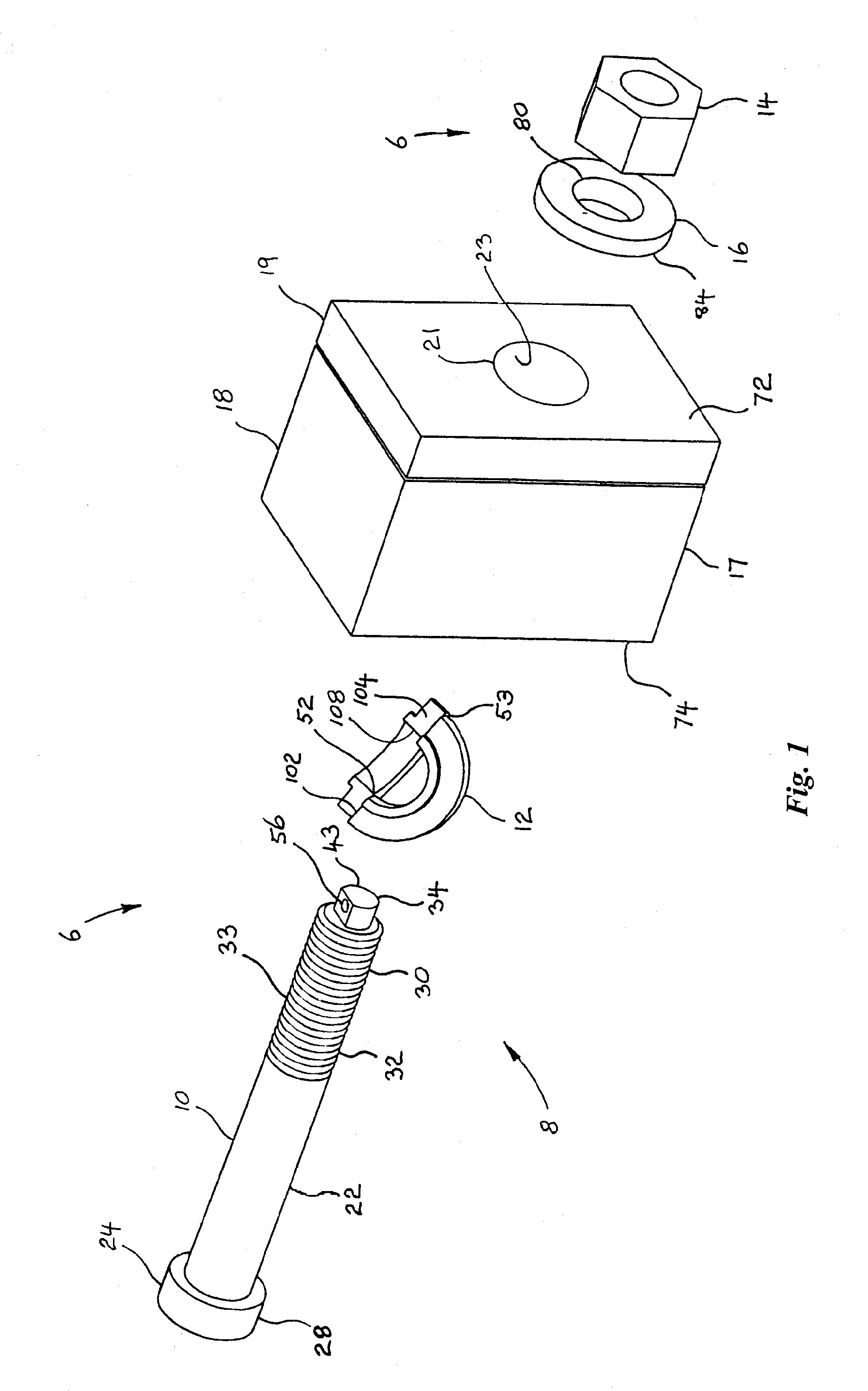 Method of installing a blind threaded fastener