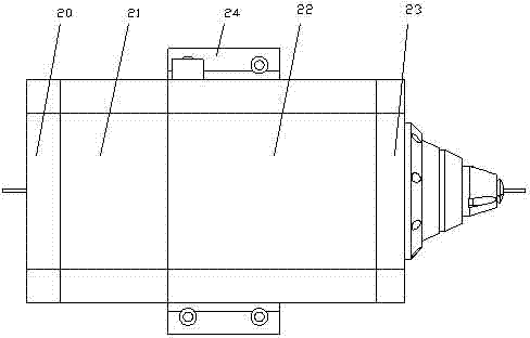 Rotary axis device integrated with pneumatic clamping mechanism for thin-walled pipes