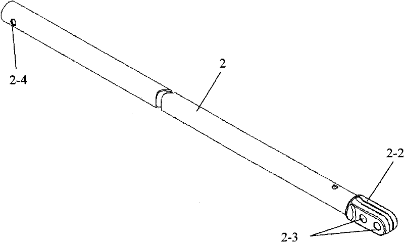 Pull-off mode integral type cantilever of overhead contact line equipment of electrified railway