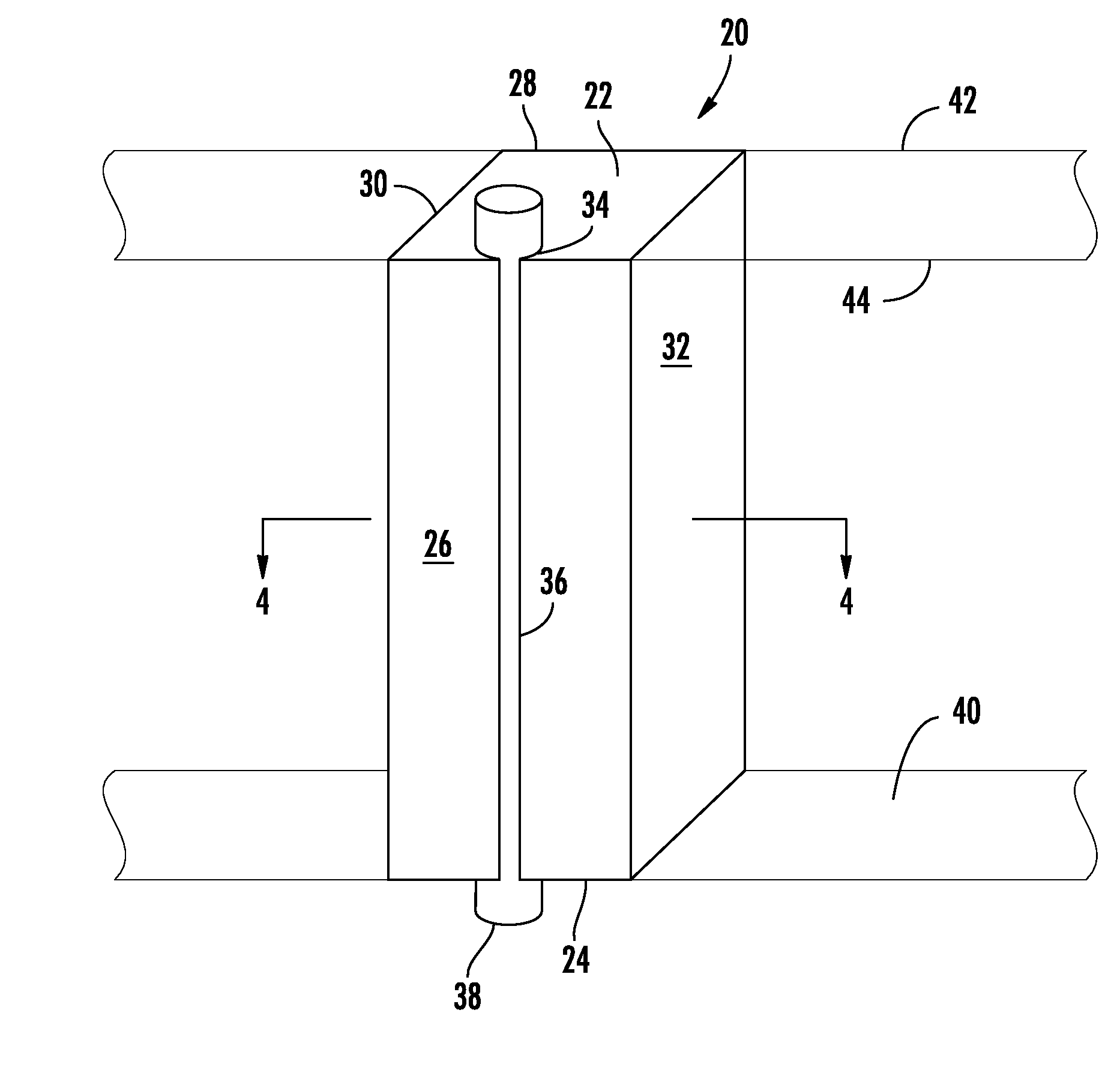 Method and system for insulating piping in an exterior wall