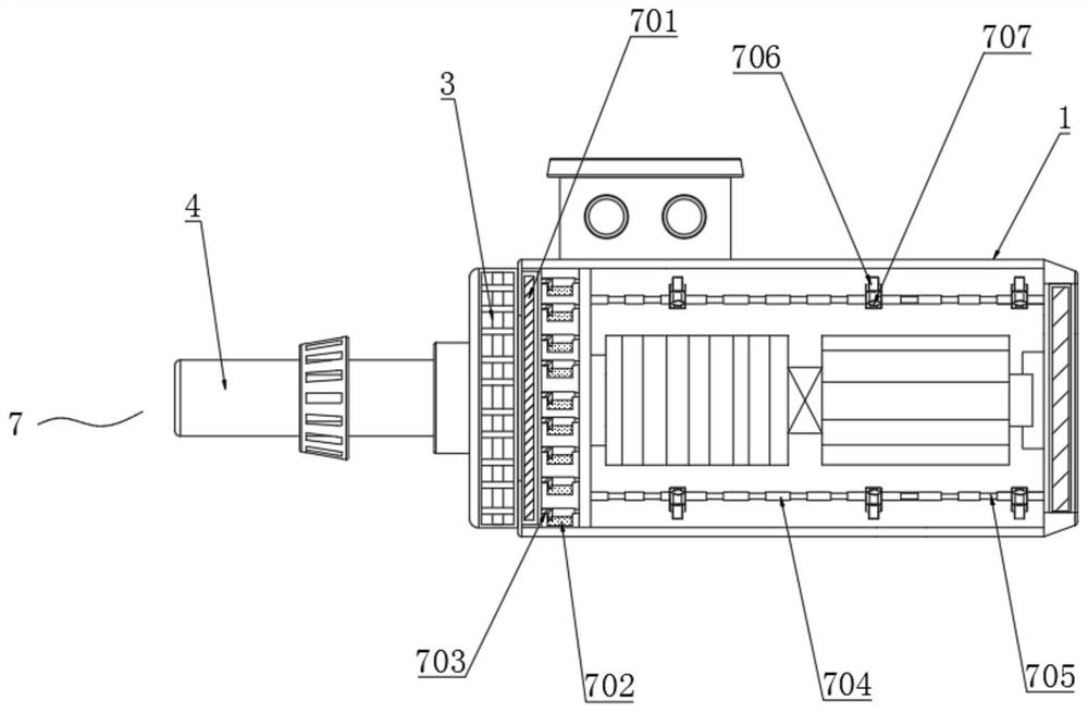 A self-cooling motor