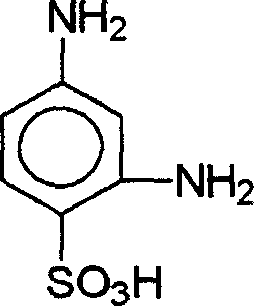 Process for synthesizing 2,4-diamino benzene sulfonic acid and its salt