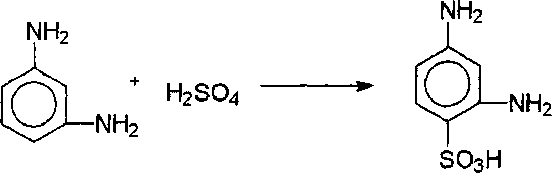 Process for synthesizing 2,4-diamino benzene sulfonic acid and its salt