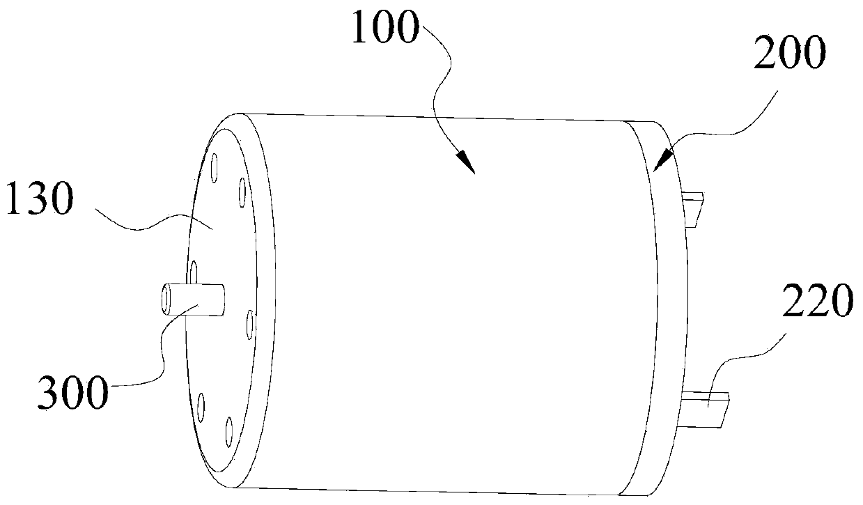 Hollow cup brush DC motor and robot