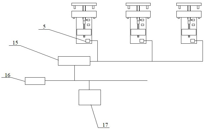 Through shaft type remote control pressing plate and remote control method thereof