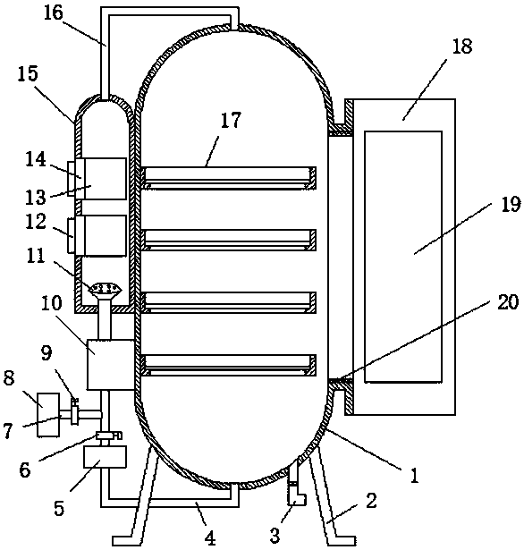 Damp-proof activated carbon storage tank