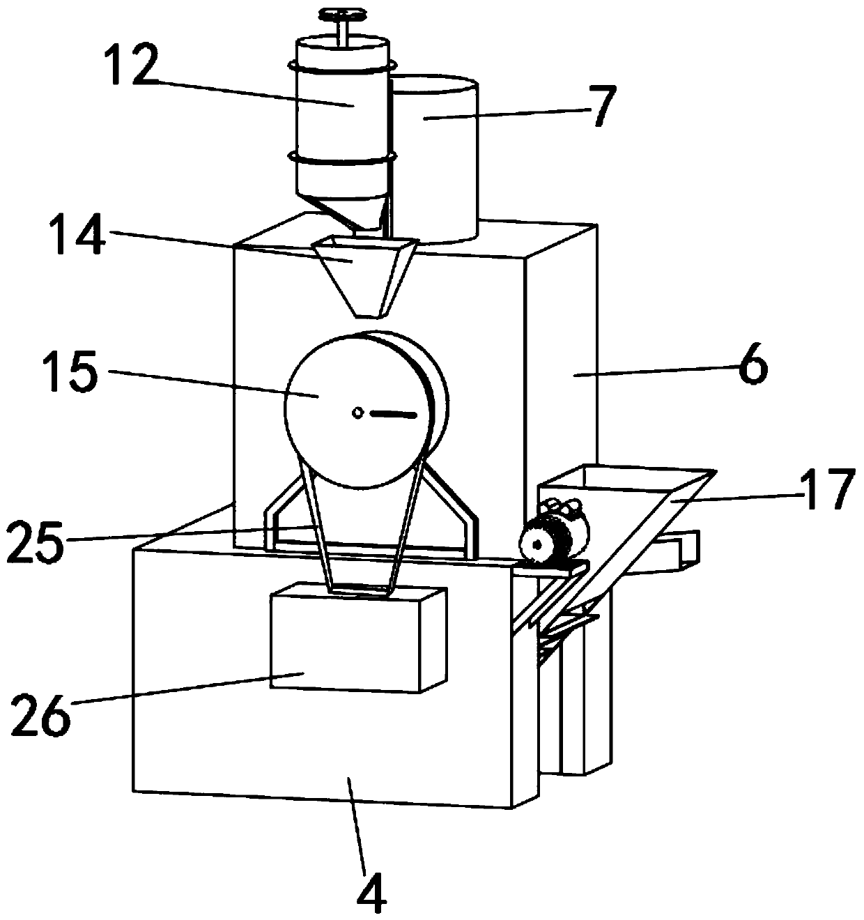 Shelling and dust-removing device for processing rice