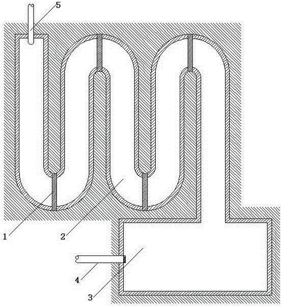 Large-scale urban domestic sewage and feces centralized recovery and treatment device and its centralized recovery and treatment system