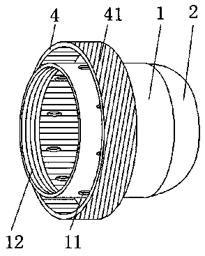 A heat dissipation device for a three-phase asynchronous motor