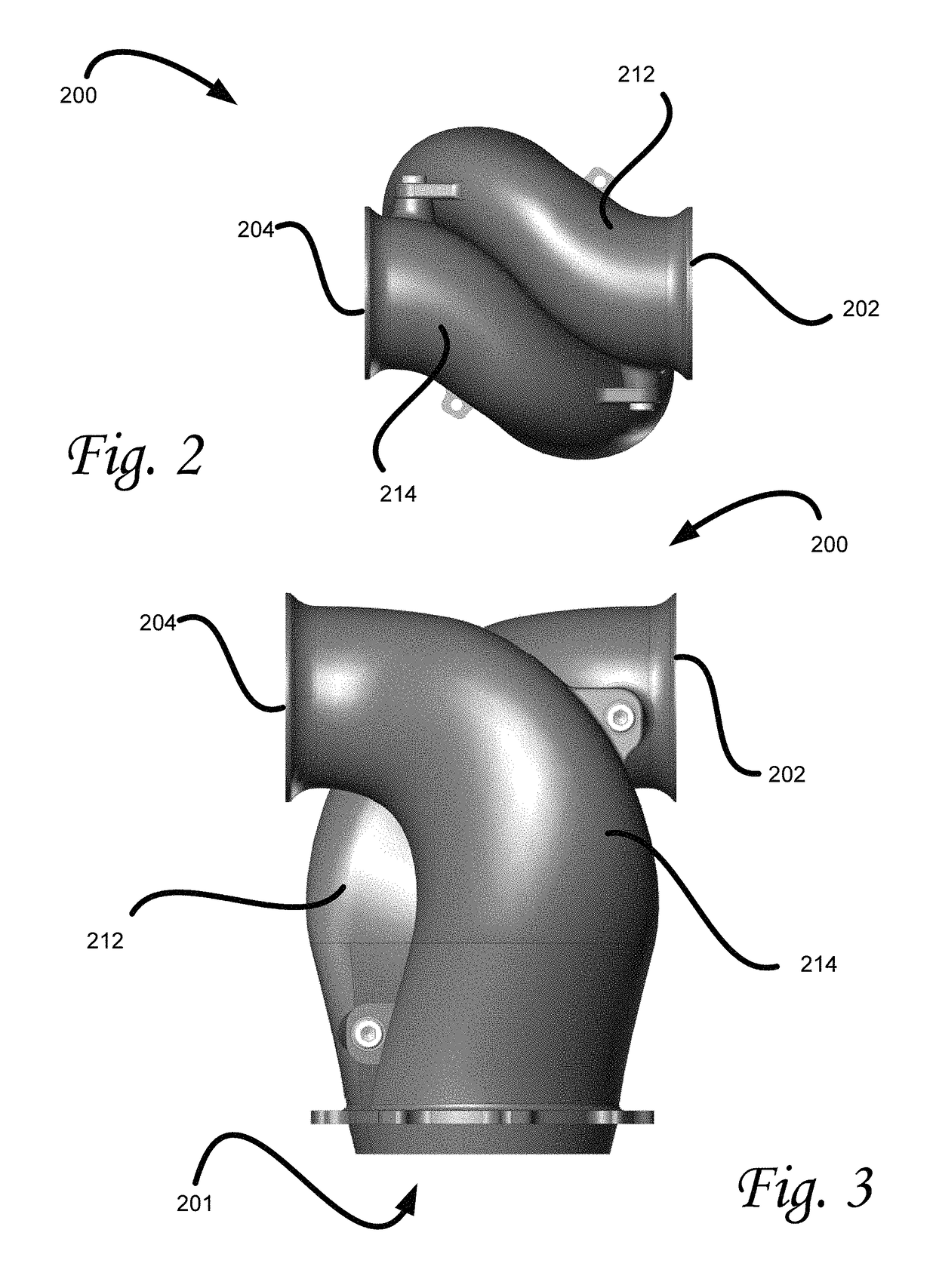 Narrow-outlet splitter for a personal propulsion system