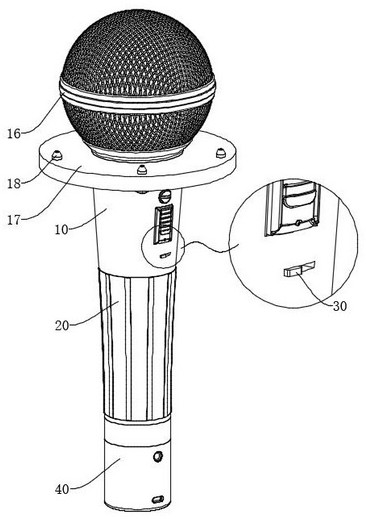 Microphone with disinfection and sterilization functions
