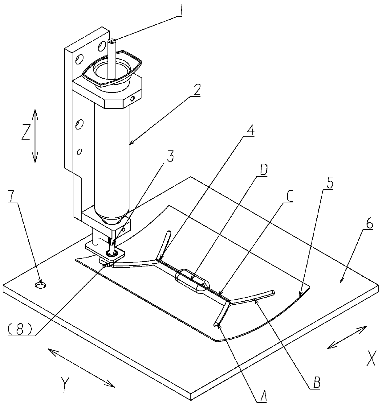 A dispensing method for controlling the viscosity of photosensitive adhesive and its dispensing system