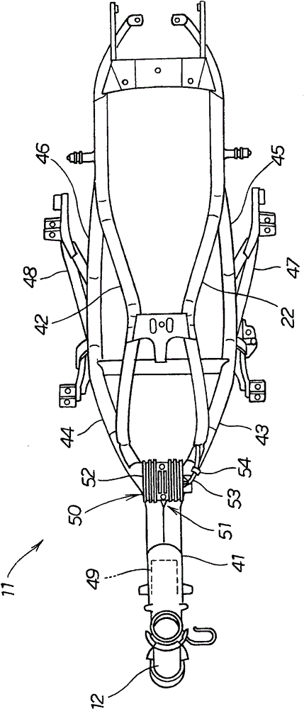 Electric apparatus unit of motor bicycle