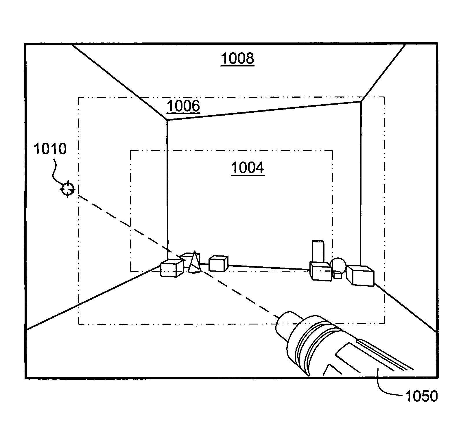 Method and apparatus for using a common pointing input to control 3D viewpoint and object targeting