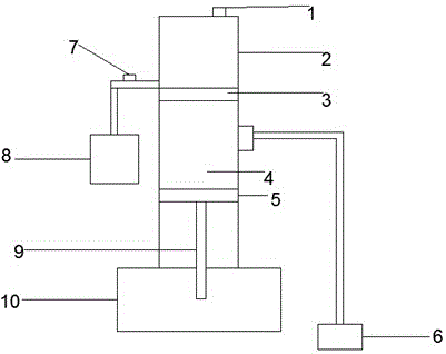 Automatic sample introduction device for insulating oil slug test