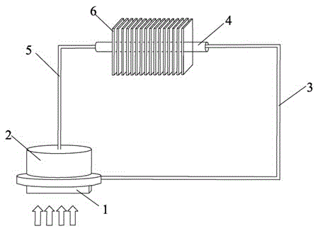 Heat dissipating system of high-power LED lamp