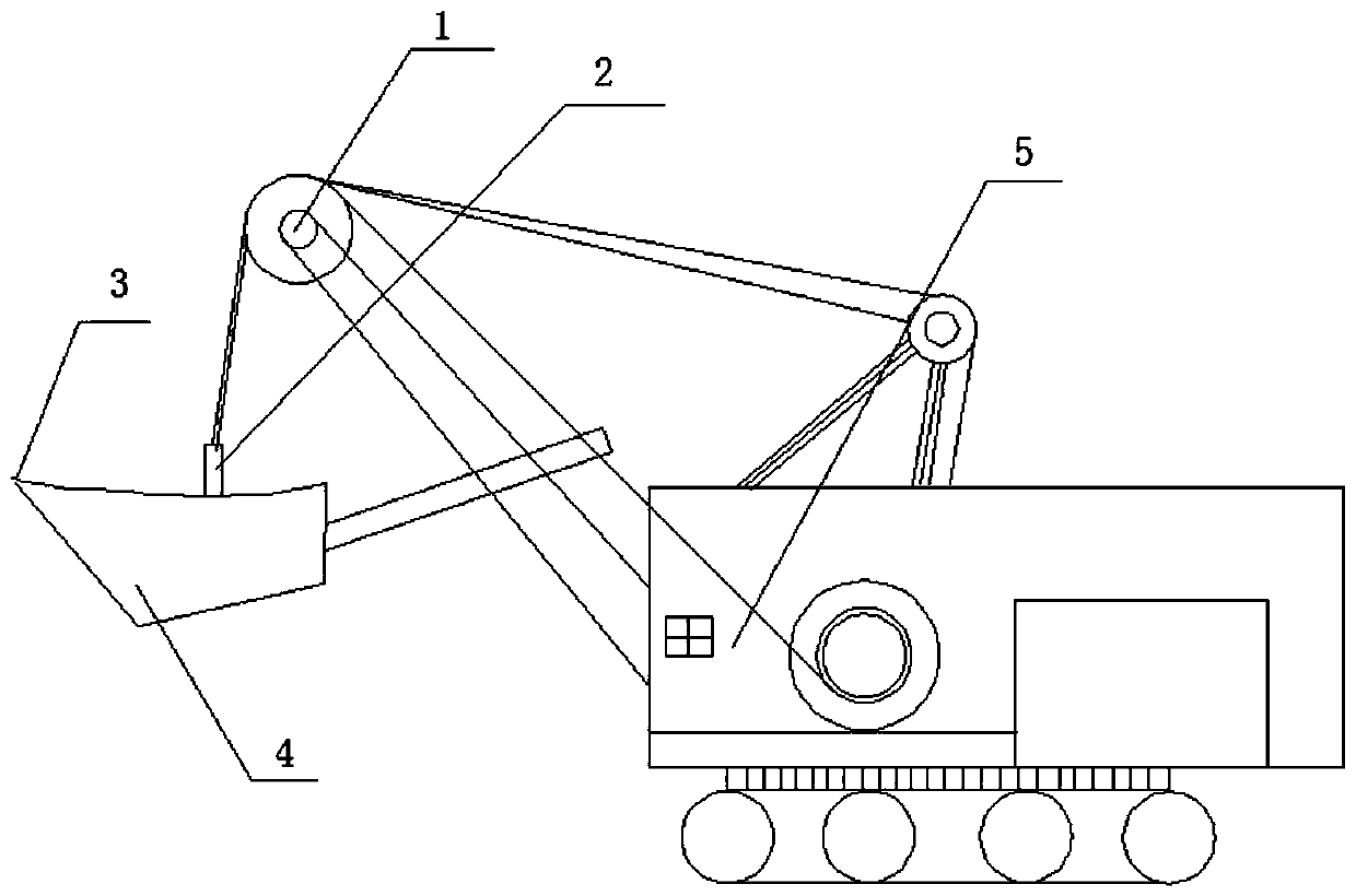 Electric shovel tooth wireless monitoring and alarm system and method based on weak magnetic field detection