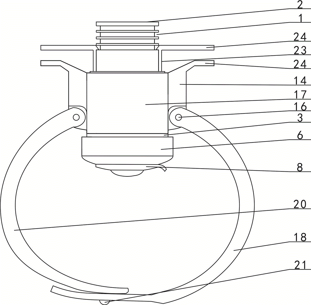 Push hemostatic device