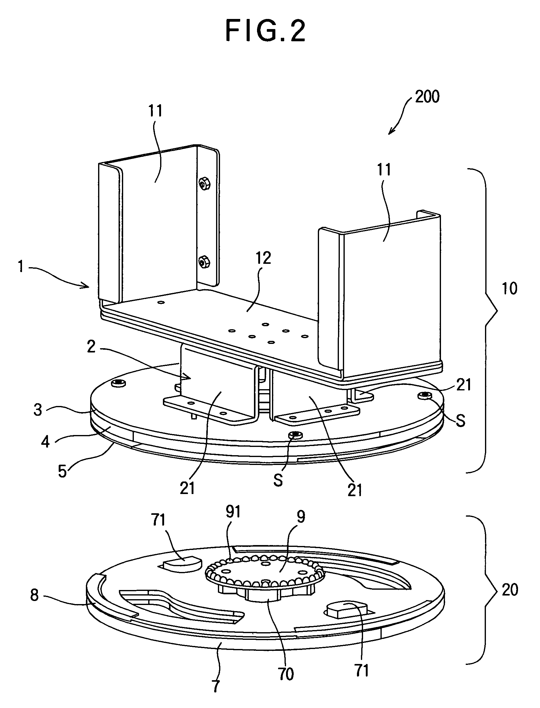 Turntable and display apparatus