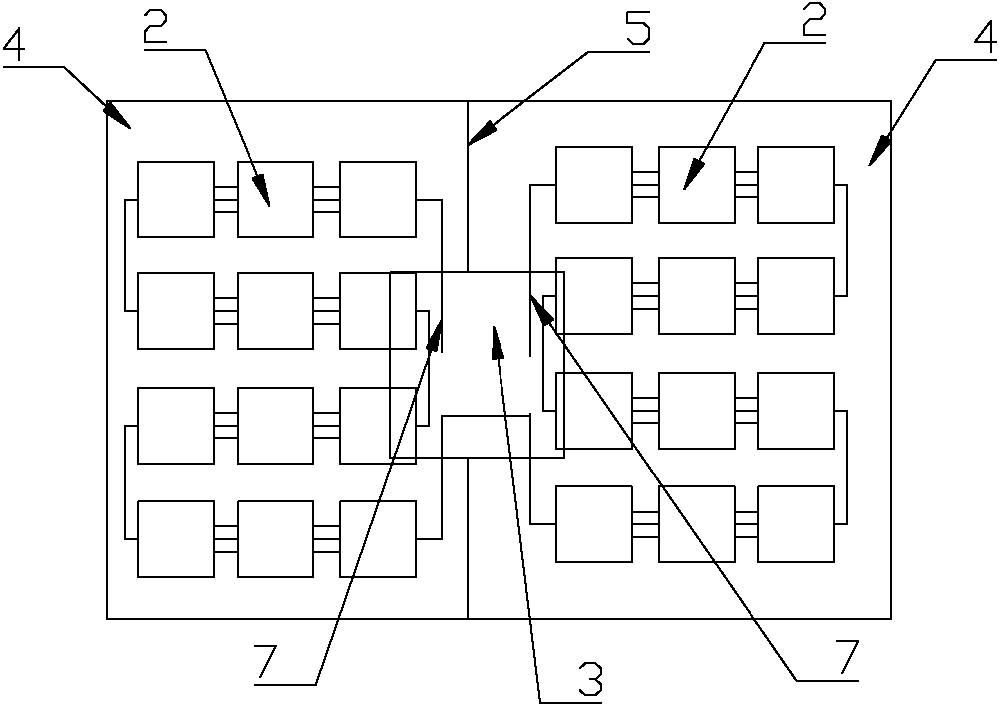 Double-glass photovoltaic module with back glass being separated