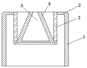 Nozzle discharging port of spraying equipment