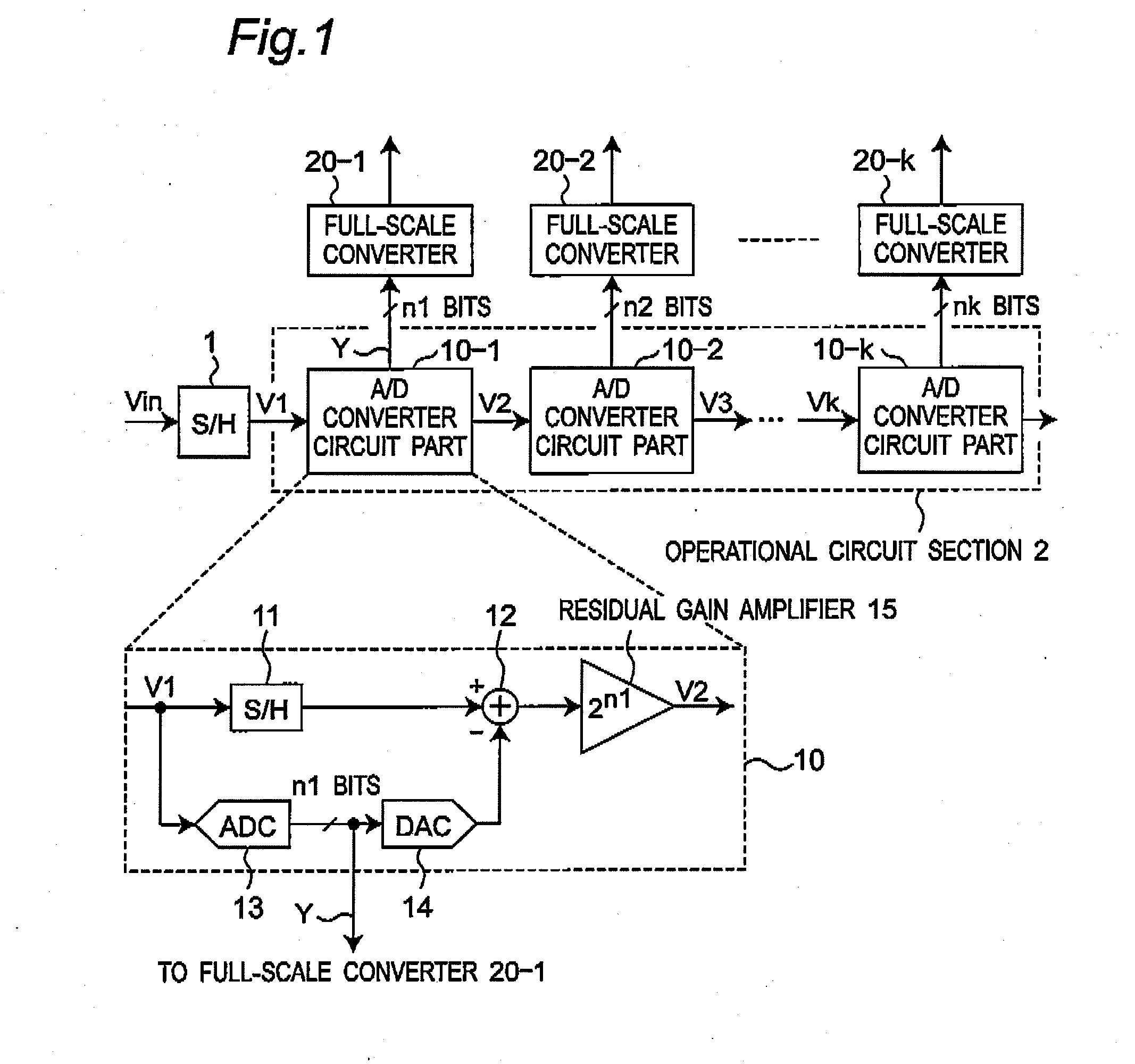 Differential operational amplifier circuit correcting settling error for use in pipelined a/d converter