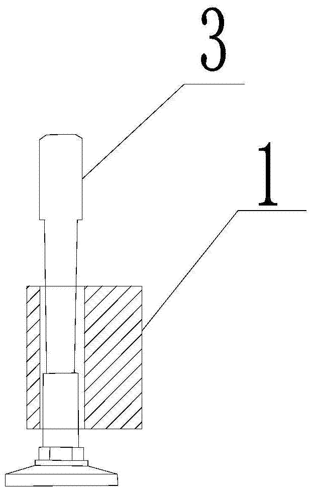 A fast-moving cabinet foot mechanism