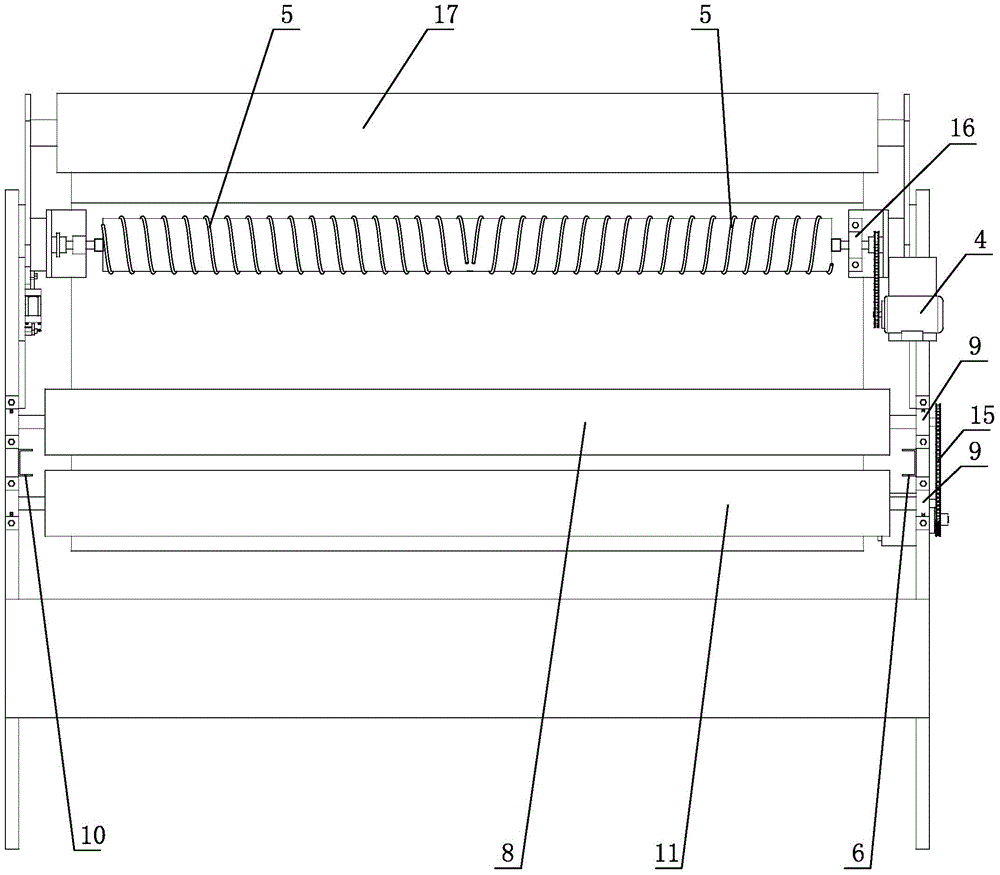 A kind of unwinding device linked with host and its installation method