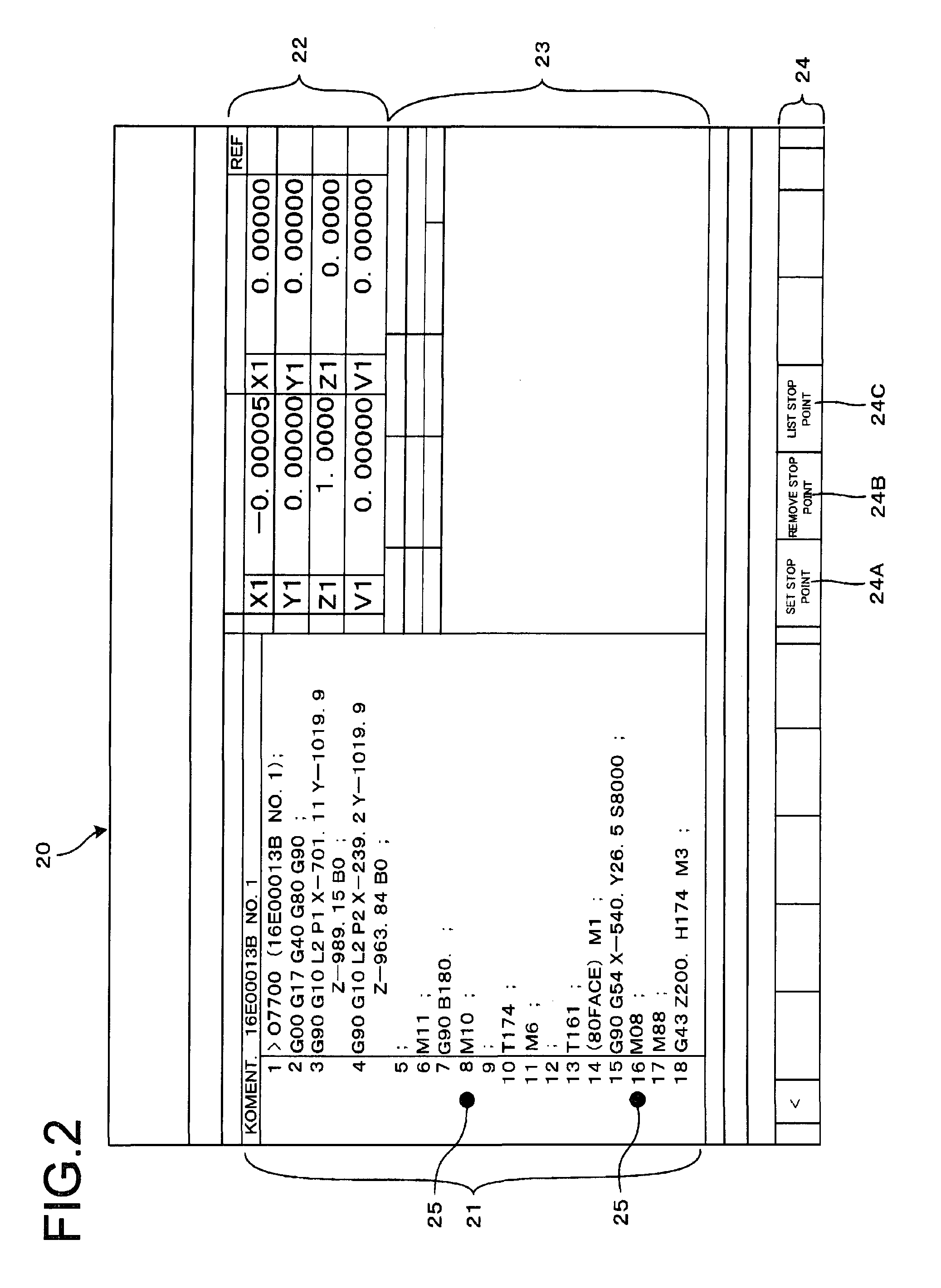 Numerically controlling apparatus