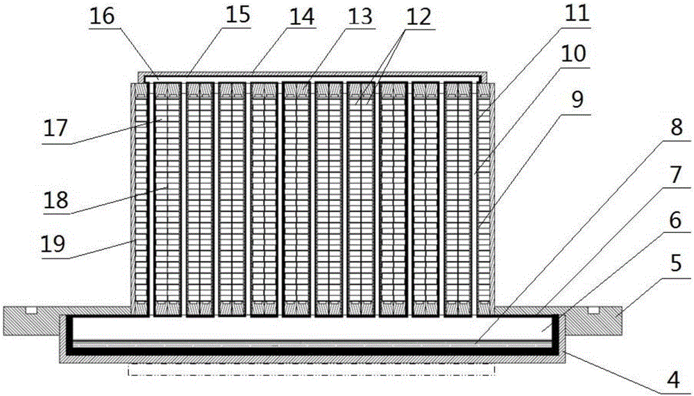 Plate fin type micro-circulation radiator and micro-circulation heat exchange system