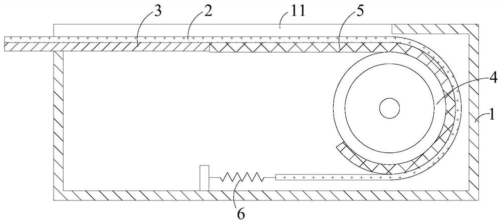 Flexible display device and sliding and rolling method thereof