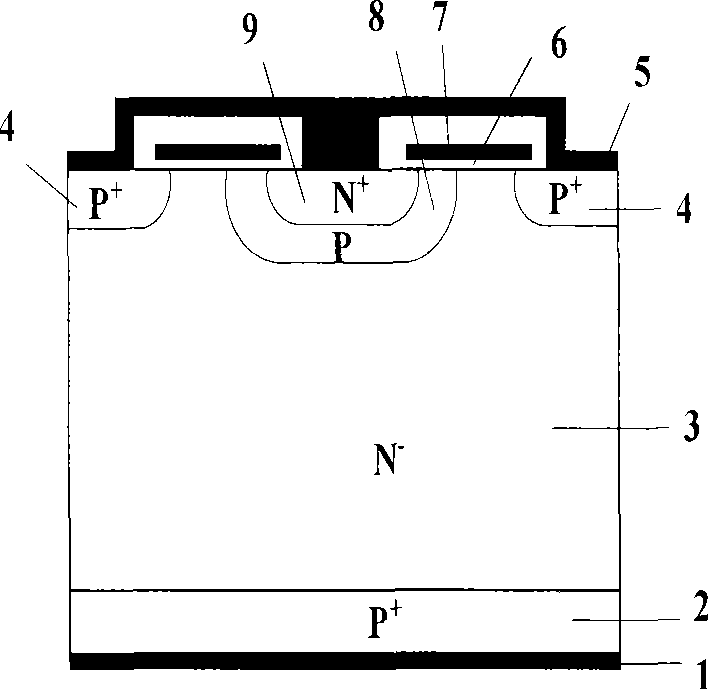 Thyristor controlled by accumulation layer
