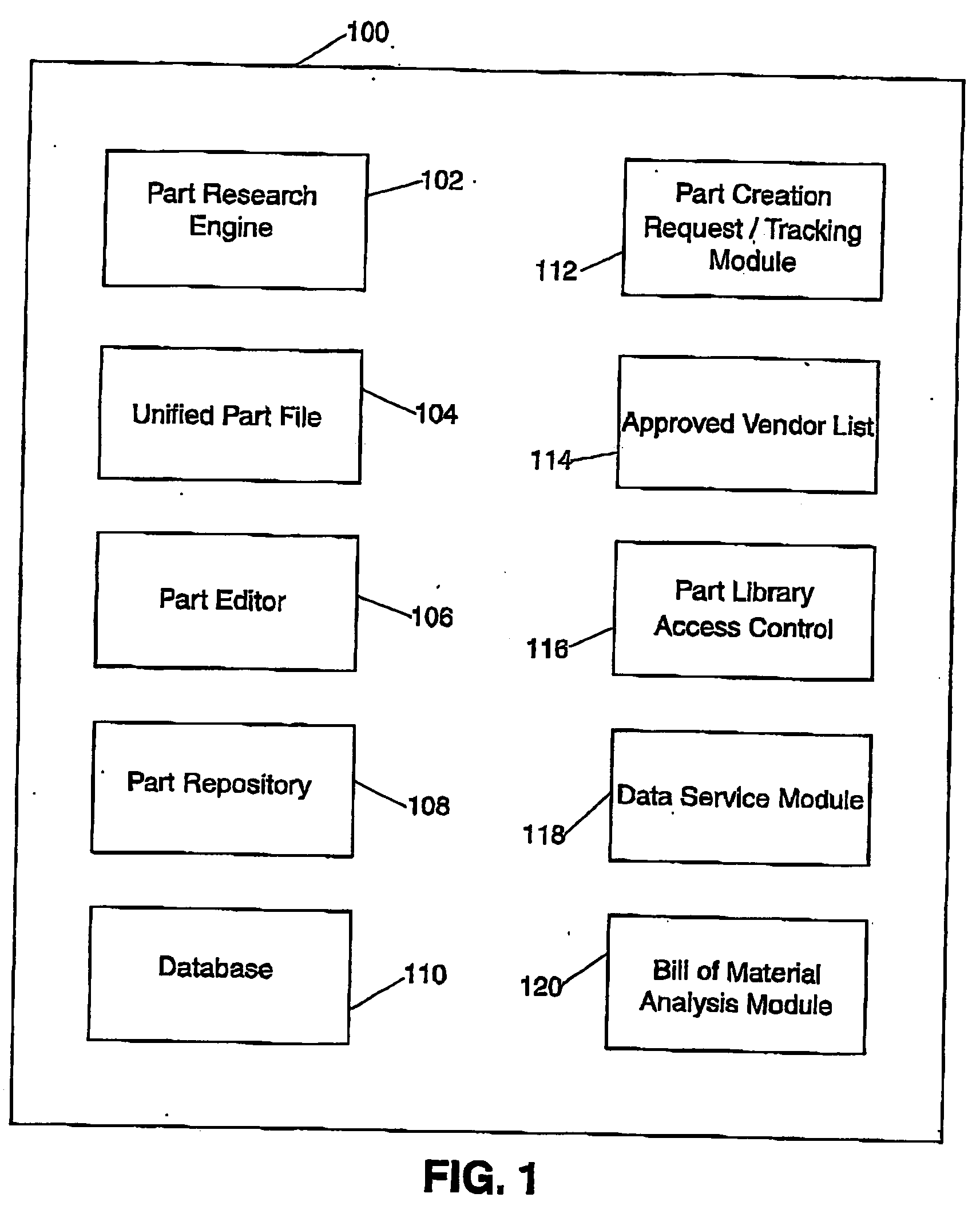System, method, and computer program product for network-based part management system
