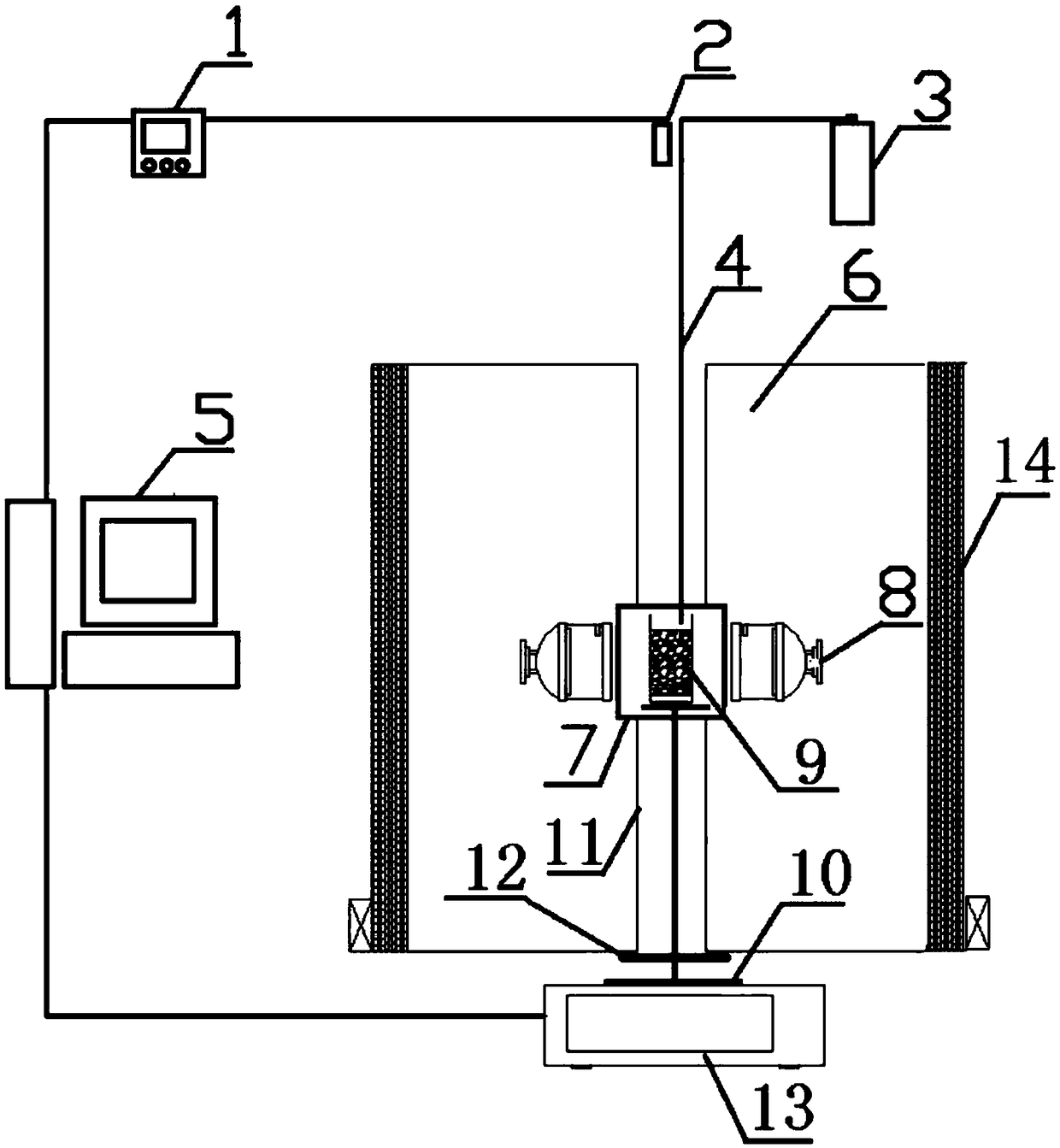 Thermogravimetric analysis device and method for microwave pyrolysis sludge