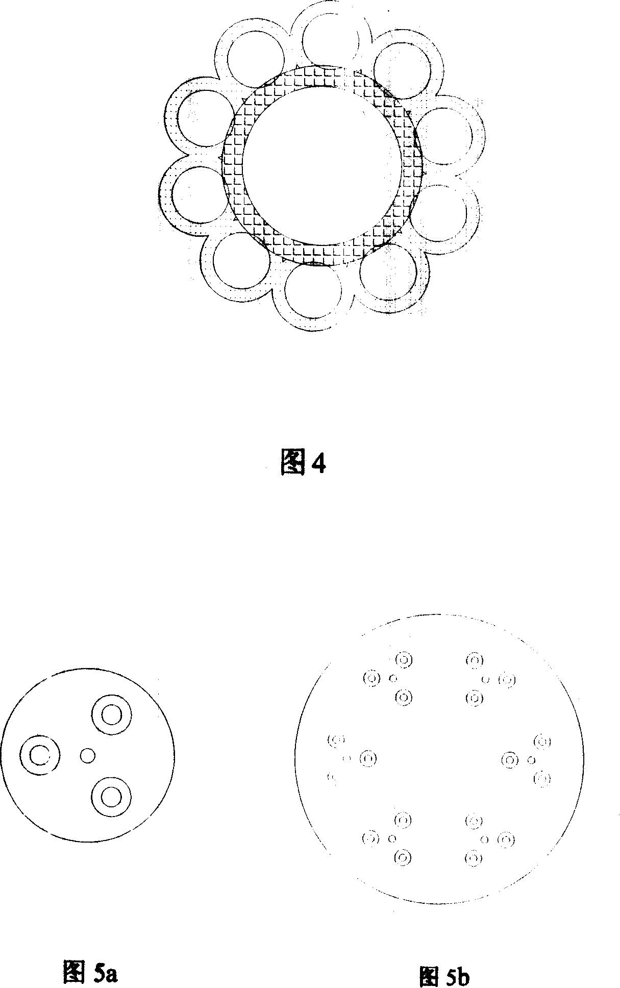 Bunchiness hollow fiber film and method of preparing the same