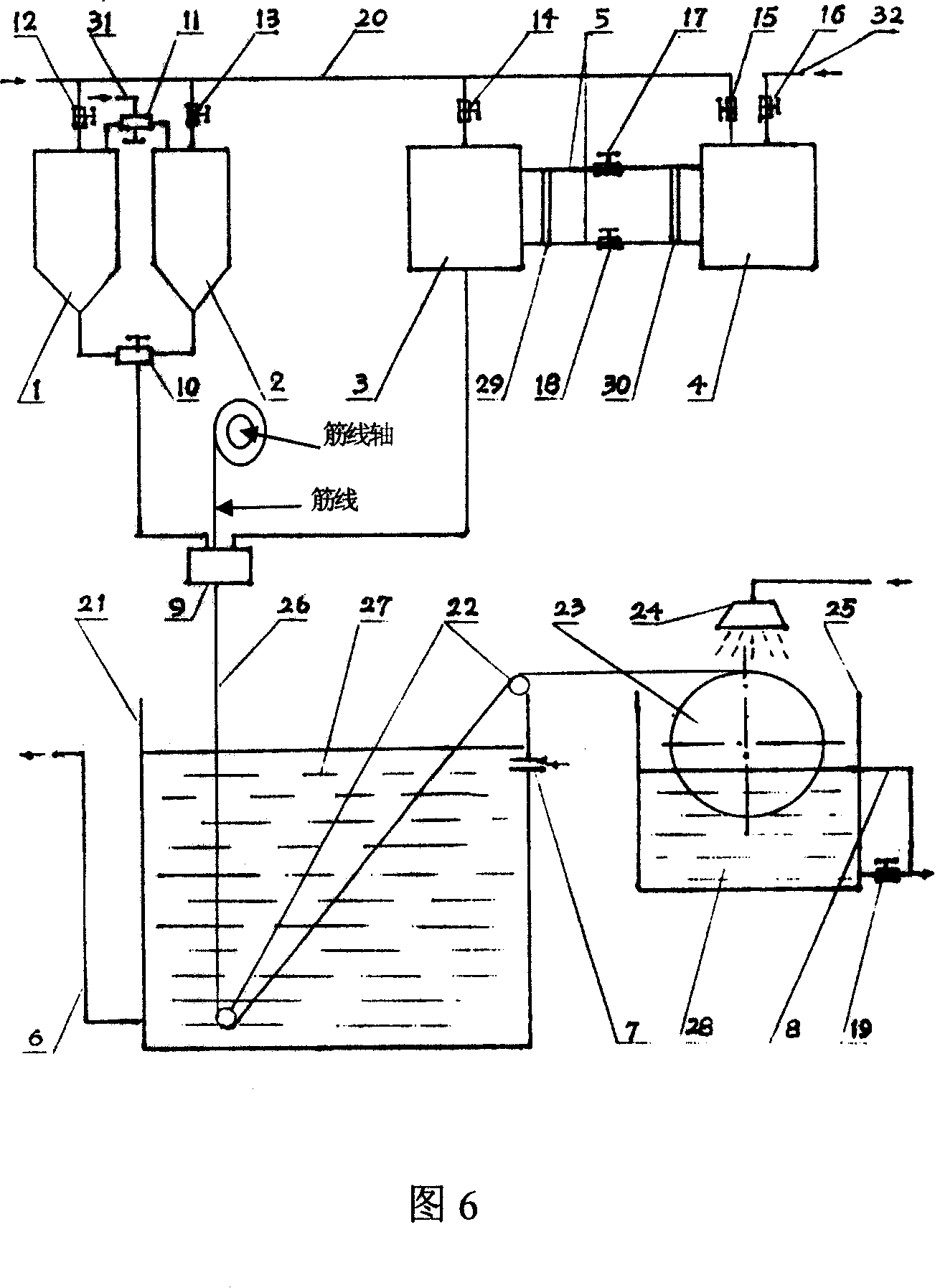 Bunchiness hollow fiber film and method of preparing the same