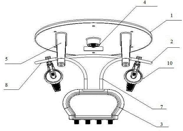 Combined antenna capable of being erected on satellite antenna