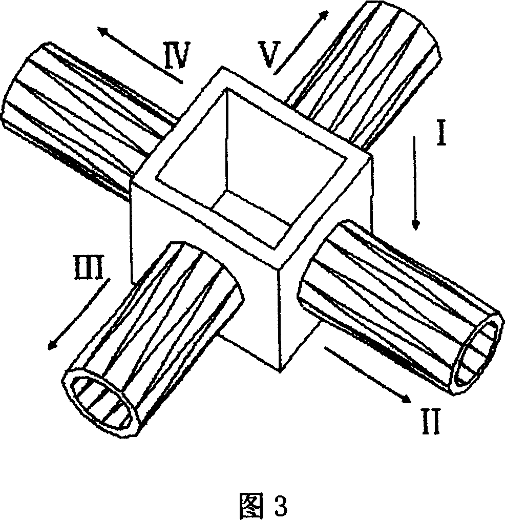 Three-dimensional integral weaving method for multi-directional preform