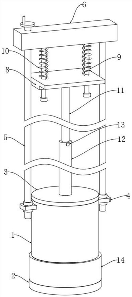 Pollutant sampling device for water environment engineering detection