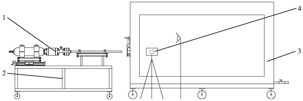 Underwater launch experiment device for aircraft body for research on supercavitation mechanism