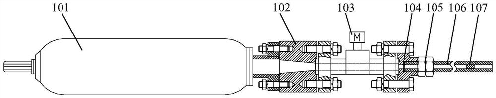 Underwater launch experiment device for aircraft body for research on supercavitation mechanism