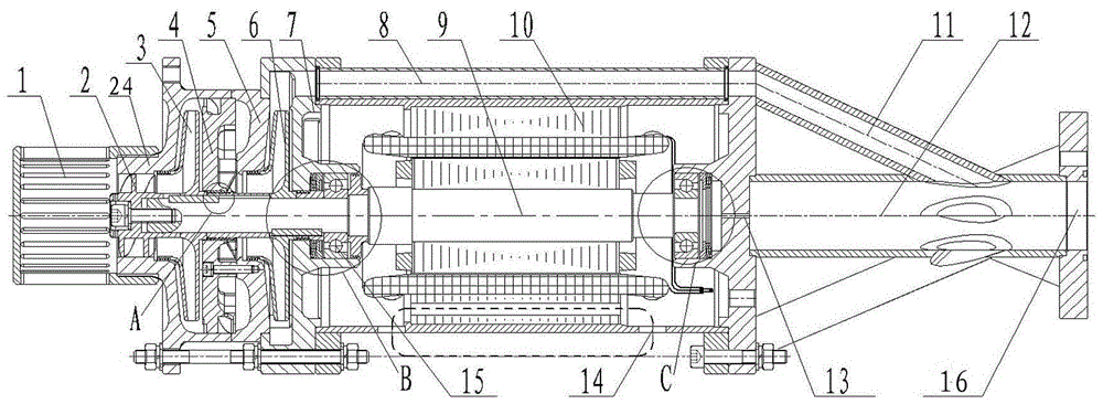 A lng submersible pump