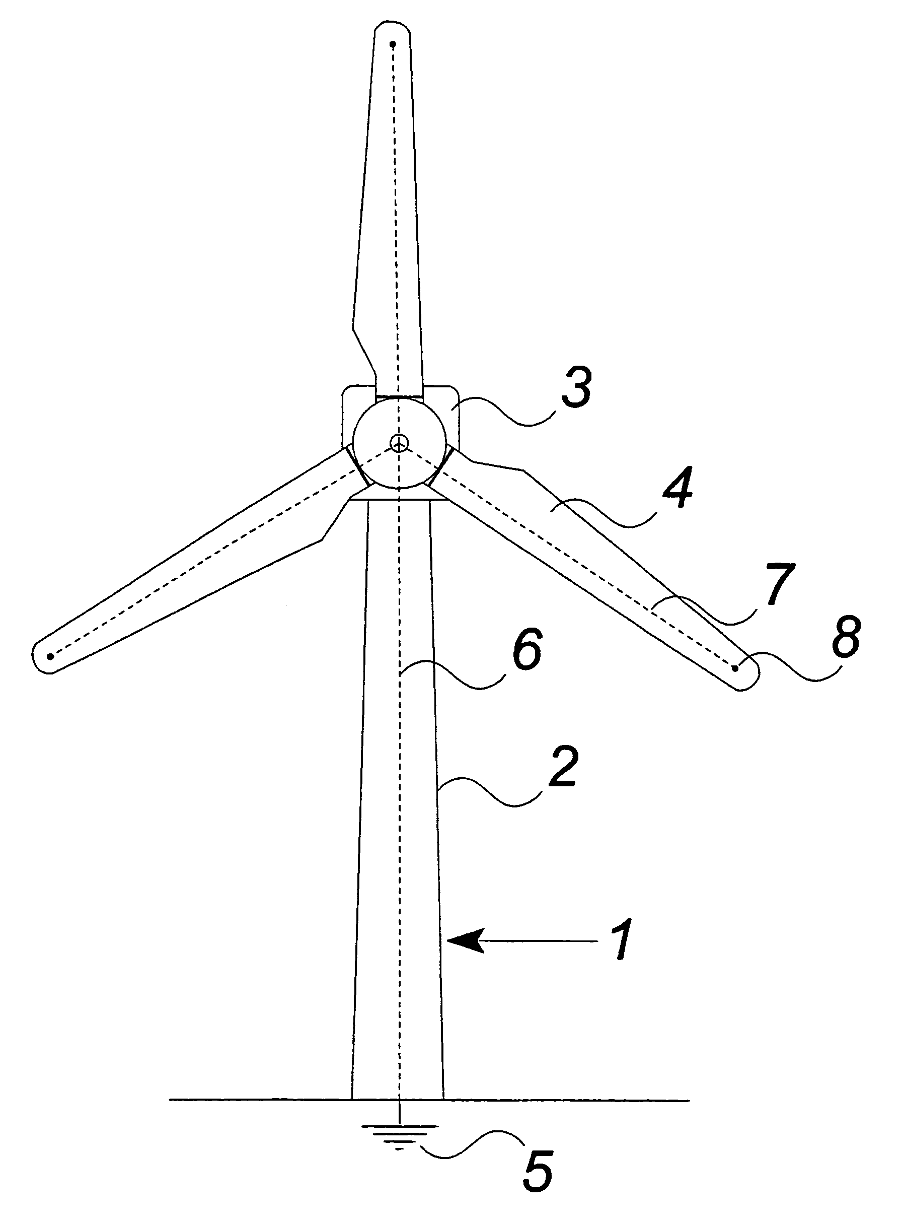 Lightning protection system for a construction, method of creating a lightning protection system and use thereof